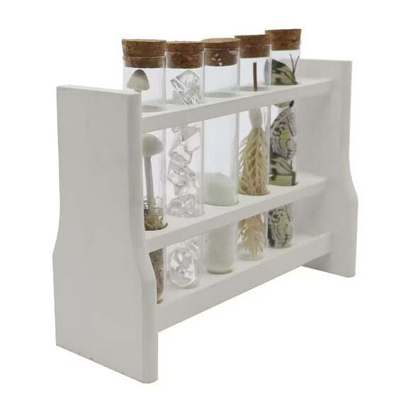 Halloween 9" White Test Tubes Decoration by Ashland® Wood Magic Forest Witch - Picture 2 of 5